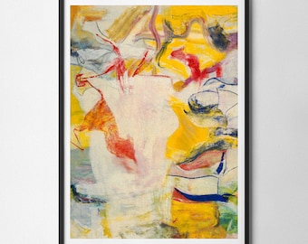 Willem de Kooning Pirate Wall Art Print, Art Poster, Exhibition Print, Famous Artist Print, Gallery Wall Home Decor