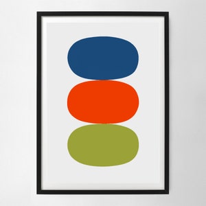 Ellsworth Kelly - Blue Orange Green  Wall Art Print, Art Poster, Exhibition Print, Famous Artist Print, Gallery Wall Home Decor