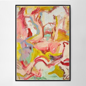 Willem de Kooning Untitled Wall Art Print, Art Poster, Exhibition Print, Famous Artist Print, Gallery Wall Home Decor