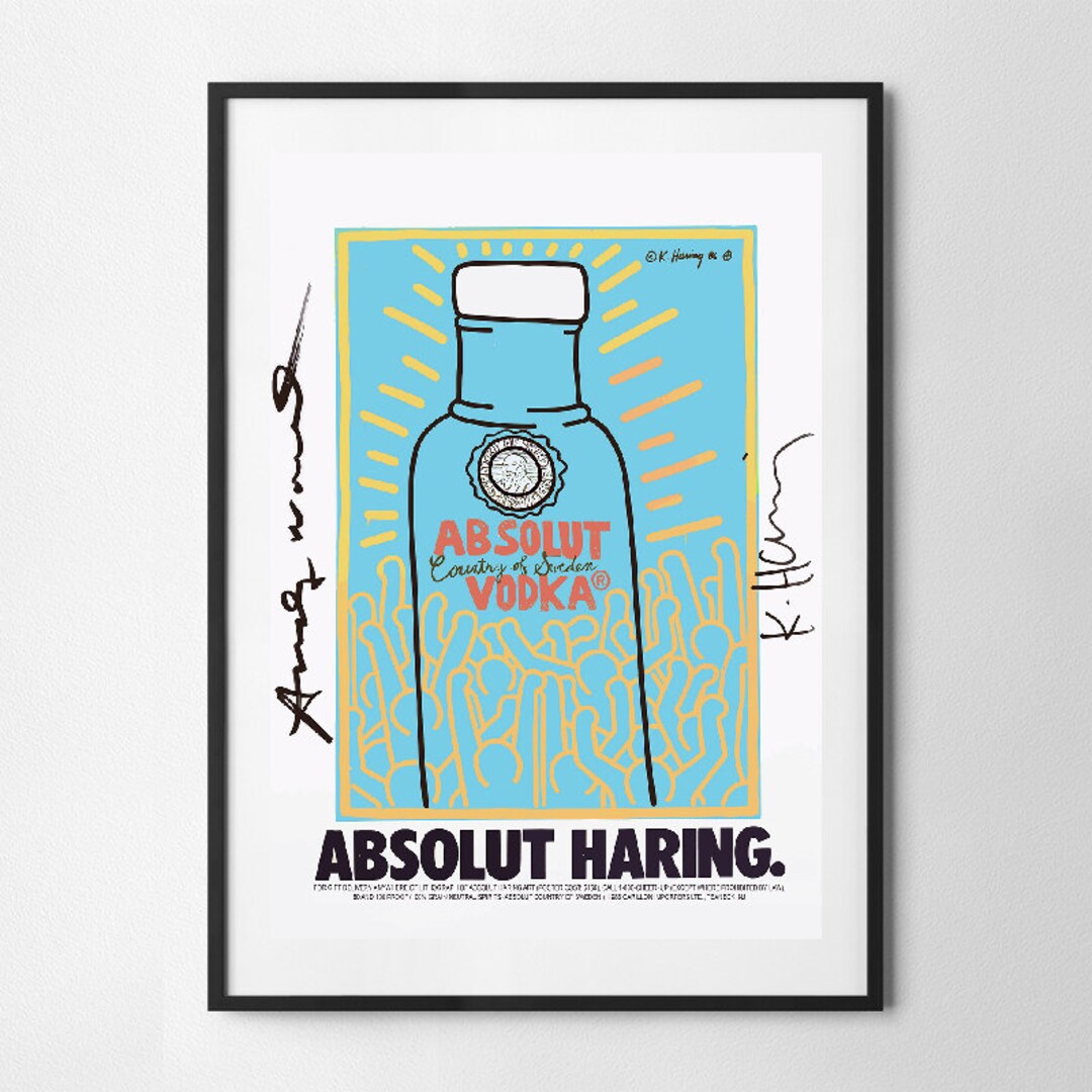 Keith Haring Ice Vodka Wall Art Print, Art Poster, Exhibition Print ...
