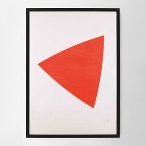 Ellsworth Kelly Untitled (Red State II) Wall Art Print, Art Poster, Exhibition Print, Famous Artist Print, Gallery Wall Home Decor