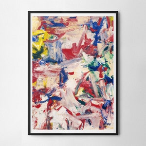 Willem de Kooning Untitled XIX Wall Art Print, Art Poster, Exhibition Print, Famous Artist Print, Gallery Wall Home Decor