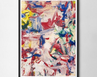 Willem de Kooning Untitled XIX Wall Art Print, Art Poster, Exhibition Print, Famous Artist Print, Gallery Wall Home Decor