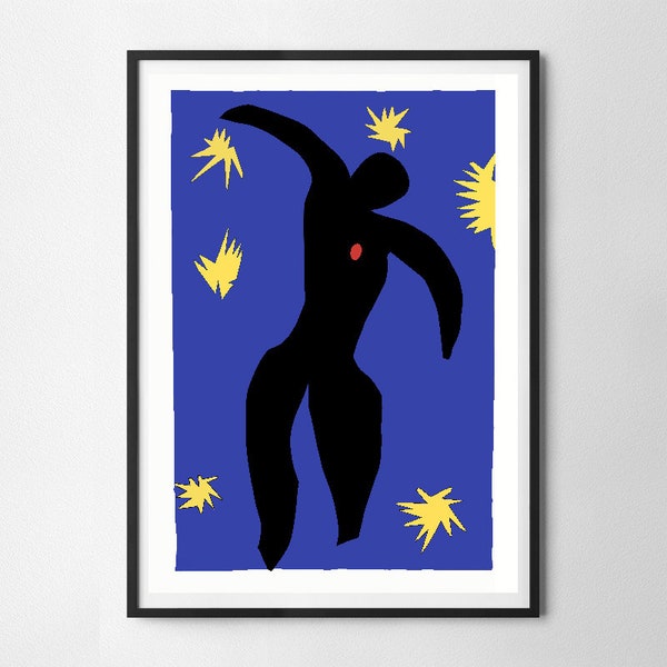 Henri Matisse The Fall of Icarus Wall Art Print, Art Poster, Exhibition Print, Famous Artist Print, Gallery Wall Home Decor