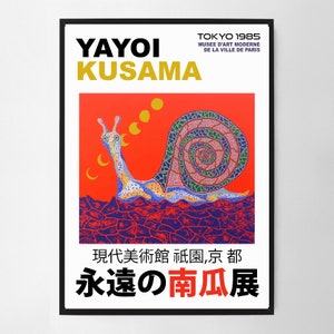Yayoi Kusama The Snail Wall Art Print, Art Poster, Exhibition Print, Famous Artist Print, Gallery Wall Home Decor