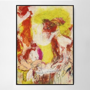 Willem de Kooning Woman Wall Art Print, Art Poster, Exhibition Print, Famous Artist Print, Gallery Wall Home Decor