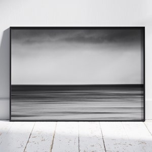 Exposure to the Sea, Photography Print, Digital Print, Black & White, Wall Art, Home Decor, Premium Matte Paper Poster