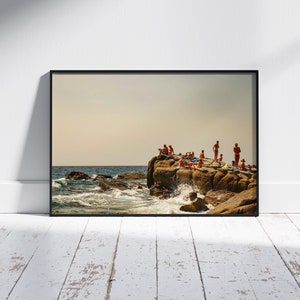 Summer by the Sea, Bordighera, Italy, Photography, Digital Print, Wall Art, Home Decor, Nature, Ocean, Beach, Premium Matte Paper Poster