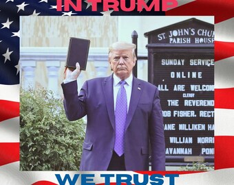 Trump druckbare Wandkunst - Vaterländische Wandkunst - Trump digitale Wandkunst