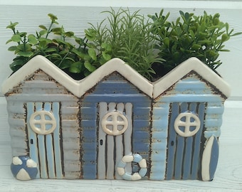 Pot Planter Beach Hut Ceramic Pot Planter