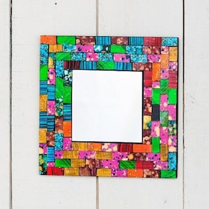 Mirror Square Rainbow Mosaic Mirror