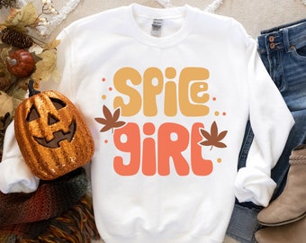 Fall Sweater, Spice Girl Sweater, Groovy Sweatshirt, Spooky Season Sweatshirt, Sweatshirt, Fall Sweatshirt Christian, Sweater, Sweatshirt