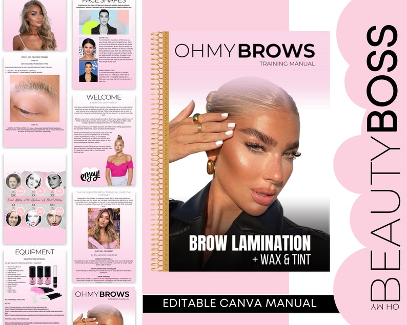 brow-lamination-manual-brow-training-manuals-henna-brows-etsy