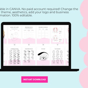 Makeup Manual, Makeup Artist Training Manual, Training & Business Guide, Editable Training Manual, Customizable, Editable in Canva