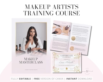 May include: A pink and gold certificate of achievement for a makeup masterclass. The certificate is decorated with floral designs and reads "Certificate of Achievement" and "Is presented to Loma Alamdo".
