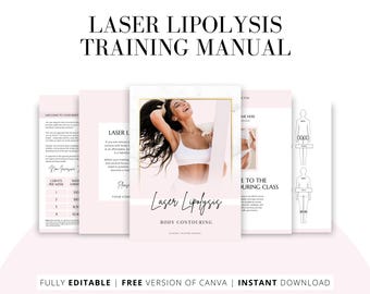 Laser Lipo Trainings Handbuch, Körperkonturierung natürlich (Canva bearbeitbar)