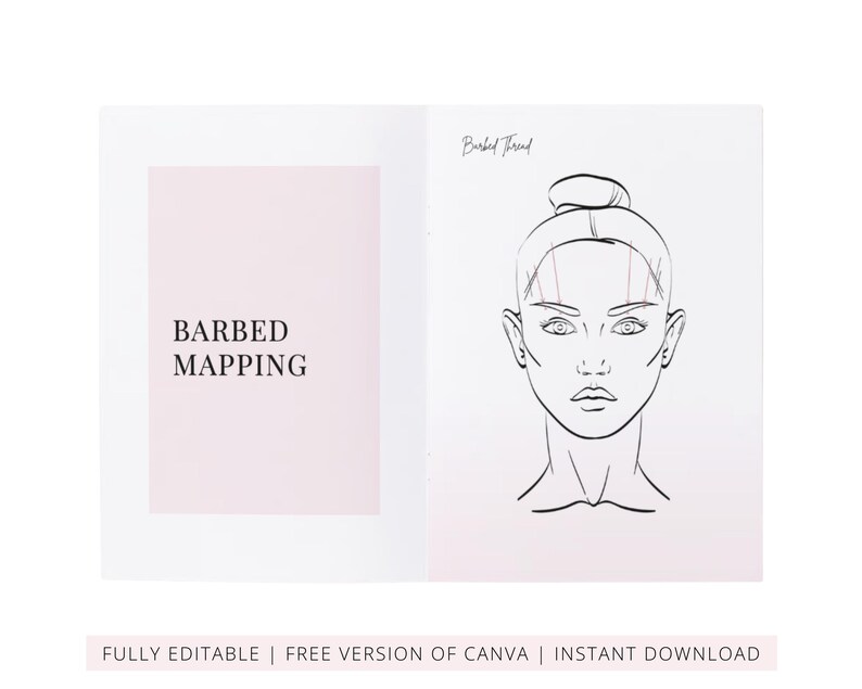 PDO & PLLA Threads Lifts Training Manual, Aesthetics Threads Mapping for Face, Neck, Body, Medical Student Guide, Edit in Canva