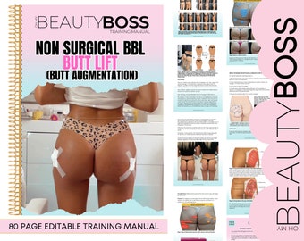 BBL BUTT LIFT, Butt Augmentation Training Manual, Non Surgical Buttock Lift, Hip Dip Injections, Bum Filler Training Guide, Edit in Canva