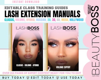 Lash Training Manuals, Classic Lashes, Hybrid, Volume Lashes,  2d, 3d, 6d, Russian Handmade, Mega Volume Extensions, Edit in Canva