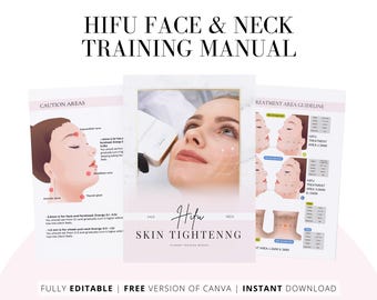 HIFU Training Course: Face & Neck Skin Tightening Manual (Canva Edit)