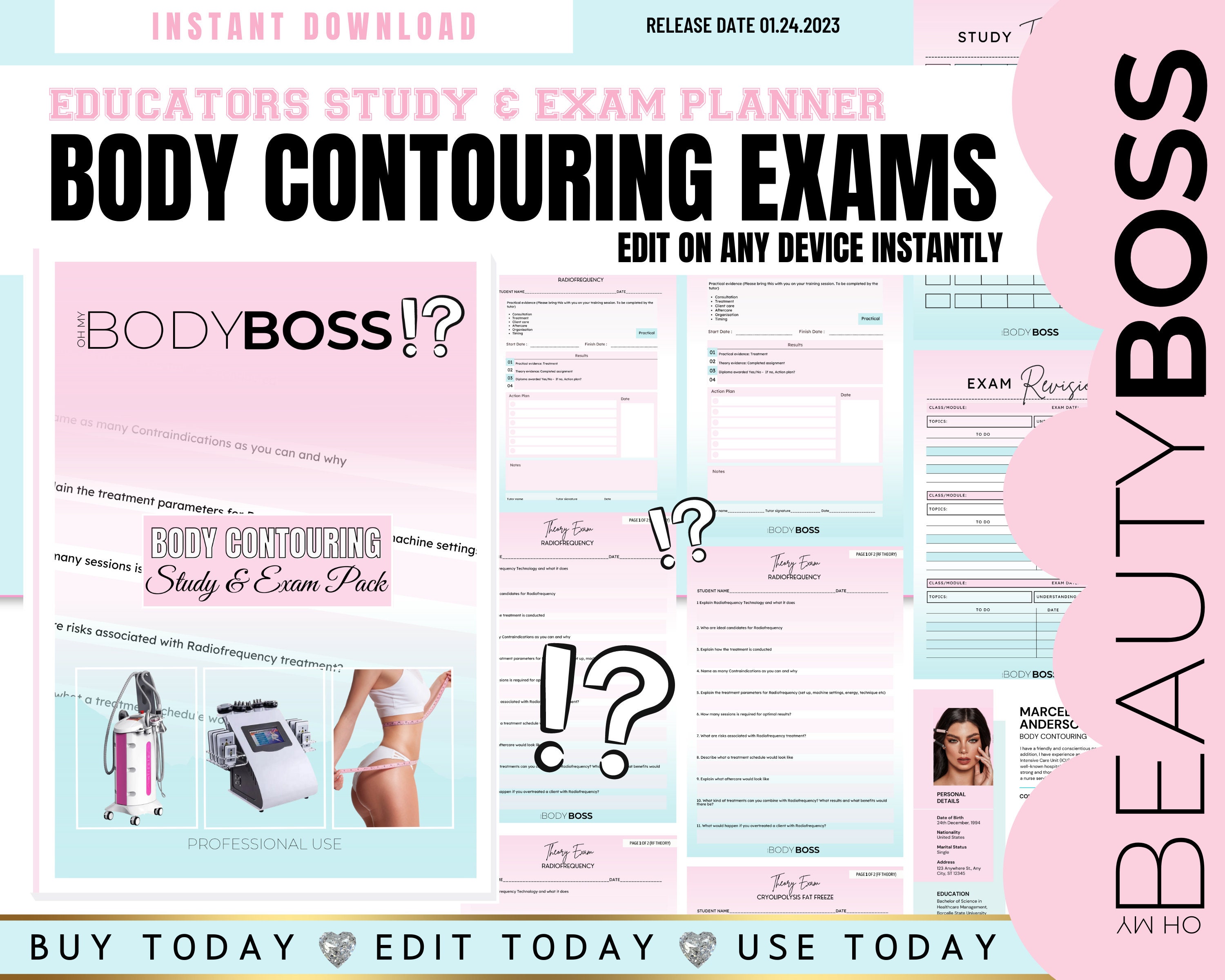 Body Contouring Exams, Student Study Pack, Instructor Training