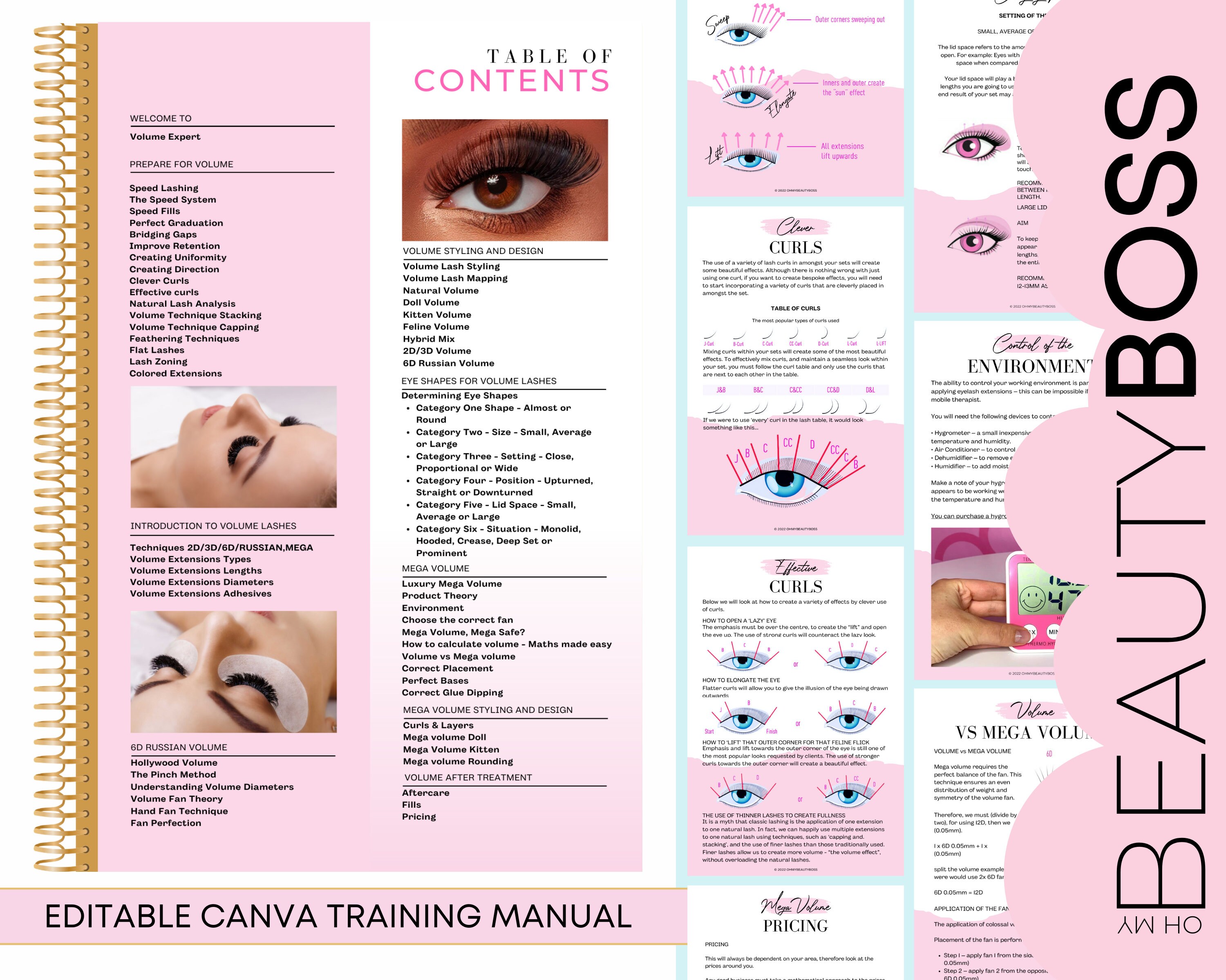 VOLUME Eyelash Extensions Training Manual Russian Mega Etsy