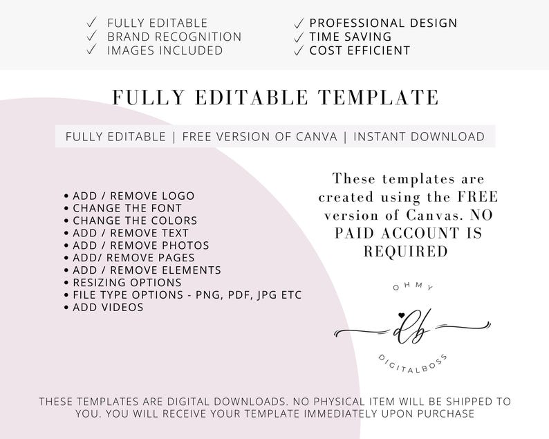 Hair Beauty Salon Staff Policies and Procedures Handbook, Employee Handbook, SOP, Spa Staff Guide, Employment Guide, Editable in Canva