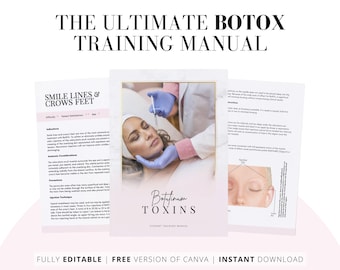 Trainingshandleiding voor botulinumtoxine voor cosmetische injectoren (Canva Edit)