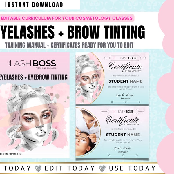 Eyebrow Tint Training Manual Etsy