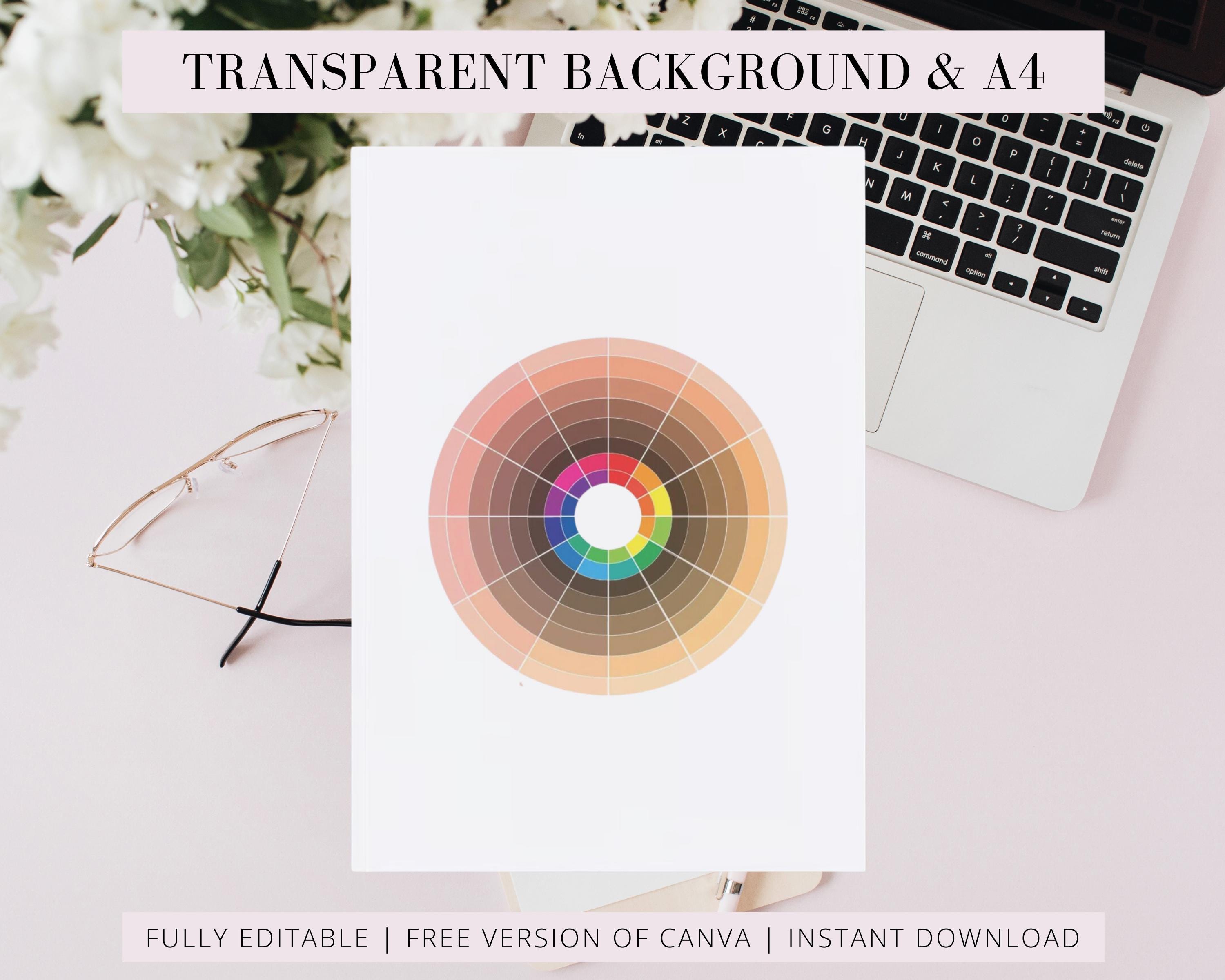 Makeup Artist Colour Wheel Chart, Editable Canva Template, Makeup