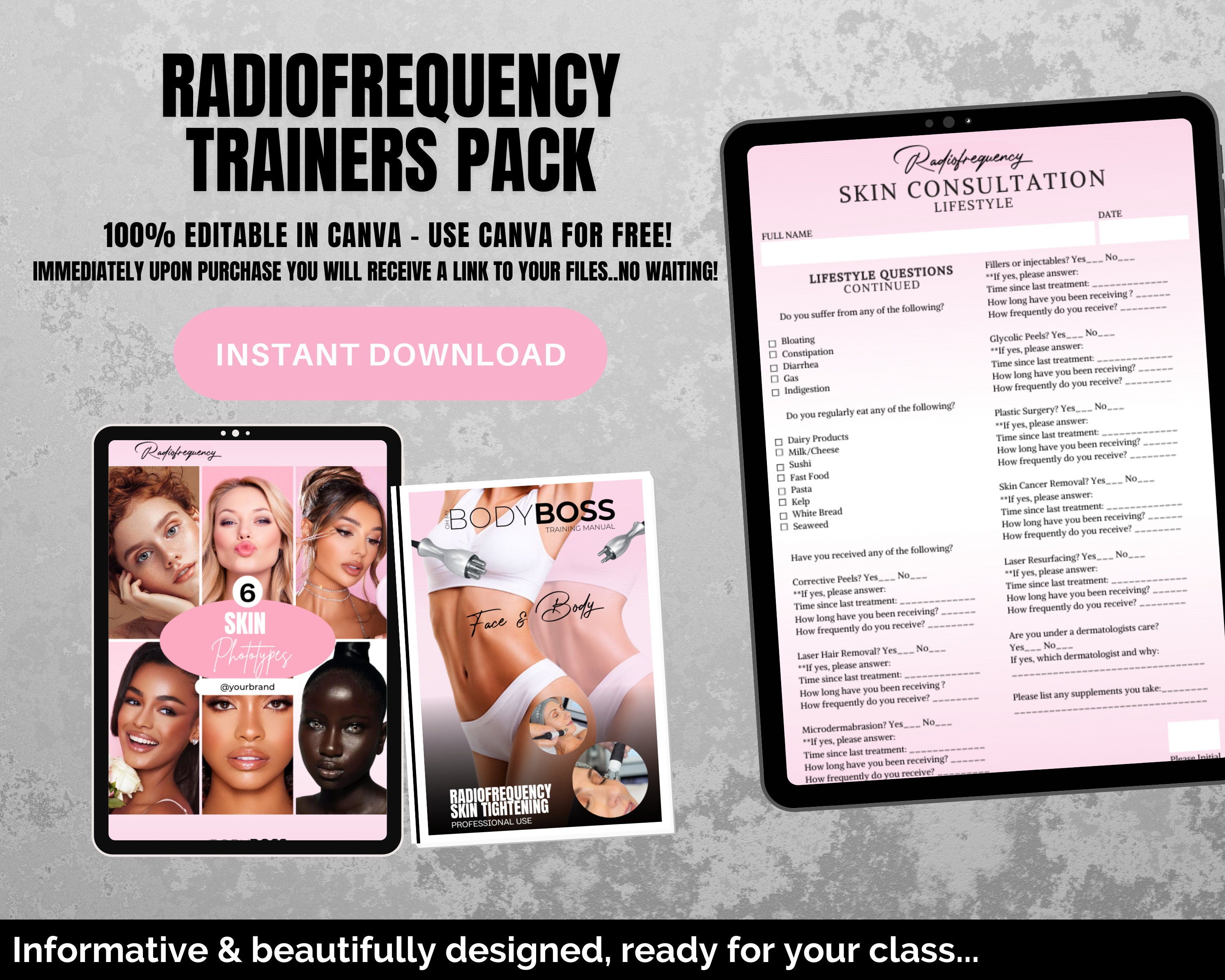 RF Body Contouring Manual Radiofrequency Training Manual RF Etsy