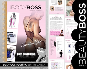 Body Contouring Masterclass, Editierbares Trainingshandbuch, Body Sculpting, RF Radiofrequenz, Kavitation, Fat Freeze, Laser Lipo, Vakuumtherapie