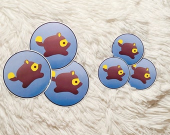 Nook Miles Logo Autocollant rond en vinyle Pack de 2 Animal Crossing New Horizons | ACNH