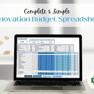Komplette Home Renovation Budget Tabelle | Master Reha-Planer | Professionelles Renovation Zitat Tabelle | Haus Spiegeln Budget Excel