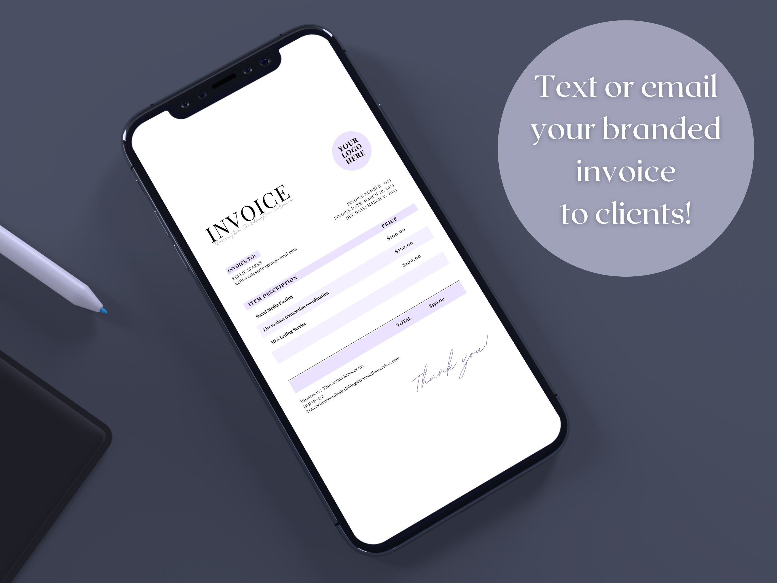 Transaction Coordinator Invoice Template TC Invoice Real Estate Transaction Coordinator Invoice Template TC Invoice Real Estate