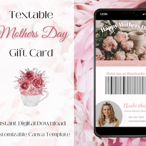 Tarjeta de regalo del Día de la Madre textable / Marketing inmobiliario del Día de la Madre / Tarjeta digital del Día de la Madre / Apreciación del cliente / Generación de leads