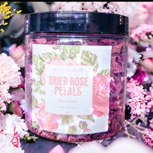 J MAC BOTANICALS, Organic Rose Petals (4 oz) Culinary Grade Dried Rose  Petals, Edible Dried Rose Petals for Tea, Cooking and Crafts, Rose Petals  for