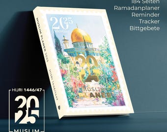MUSLIM PLANER 2025 &#39;ALQUDS&#39; islamic Journal Hijri dates german