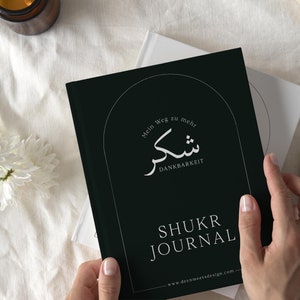 SHUKR Gratitude Journal Muslim Planner Reminder Islam Tracker Growth minimalist GERMAN VERSION