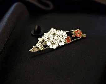 Metal pin badge Muslim "Palestine Map" with gold
