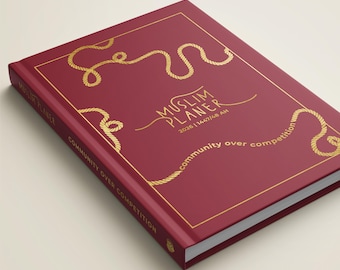 islamischer Jahresplaner 2026 - matt rot