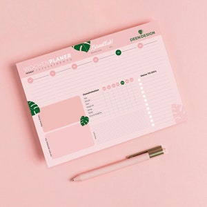 Muslim weekly planner 50 pages weekly planner tracker Islam prayer salah block to tear off