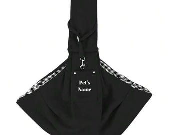 Hundetragetasche für kleine Hunde und Katzen bis 9 kg - Personalisiert mit Namen, Hands Free, mit Taschen für Reisen, Wandern, Spazierengehen, Einkaufen