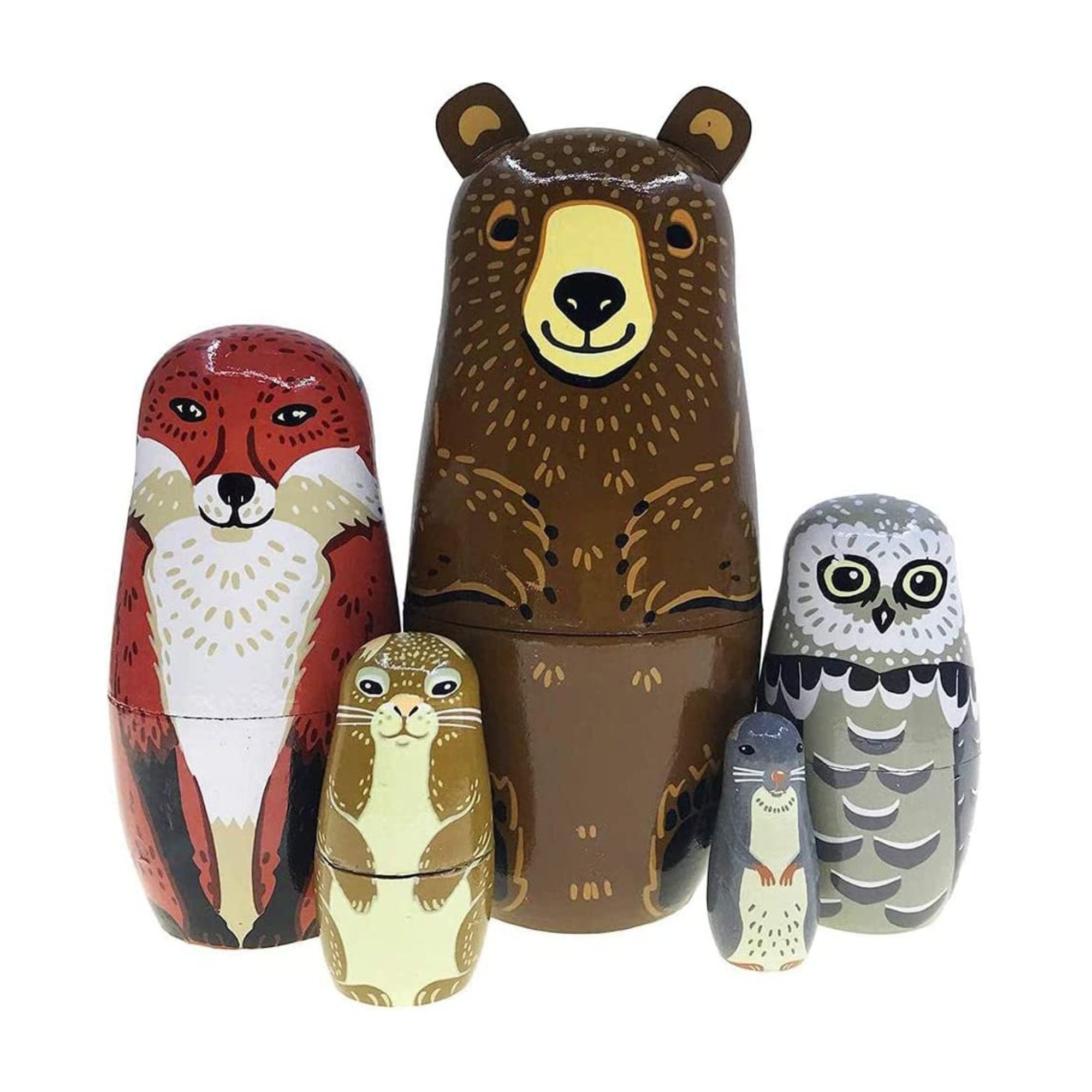 animal russian nesting dolls