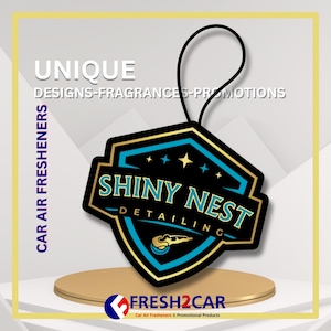 1000 Pcs. Custom Car Scent Tag – Add QR, Photo, Logo or Text – Personalized Auto Air Freshener Gift | Custom Smell Tag | Your Logo Freshener