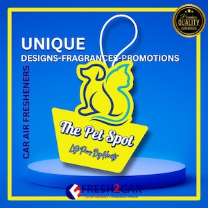 1000 Pcs. Custom Printed Car Air Fresheners with Logo | Promotional Car Air Fresheners for Businesses | Personalized Branded Car Accessories