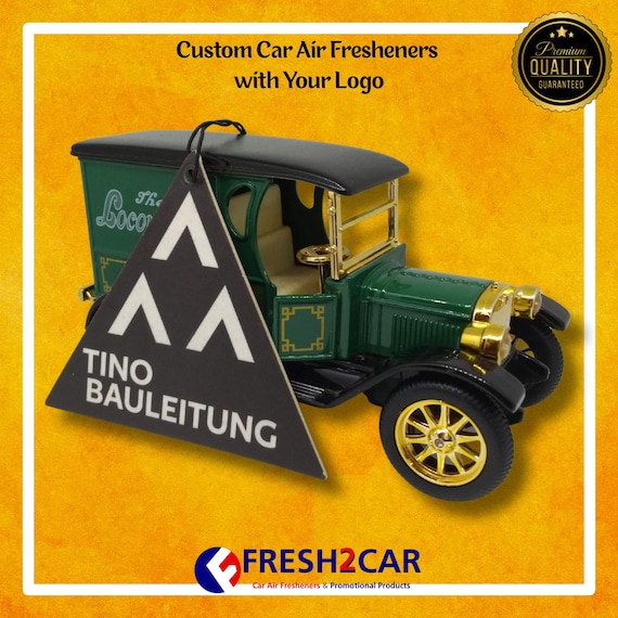 1000 Personalized Car Air Fresheners with Logo, Custom Scent