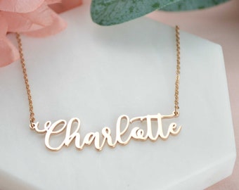 925 Sterling Silver Personalized Name Necklace,Customised Name Jewelry,Birthday Gift for her, Name Necklace for her,Gold Name Necklace,