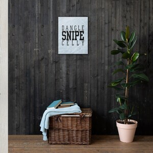 Dangle Snipe Celly Ice Hockey Thin canvas wall art