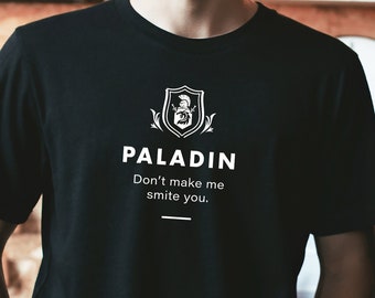 Paladin DnD Shirt, Dungeons and Dragons Shirt, D20 Dice Shirt, Dungeons and Dragons Christmas, DnD Gift, RPG Shirt